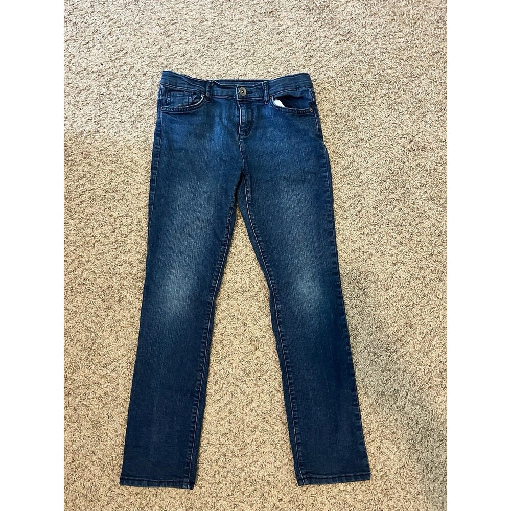 The Children's Place Place Skinny Slim Fit Blue Denim Jeans Girls Size 12 21"